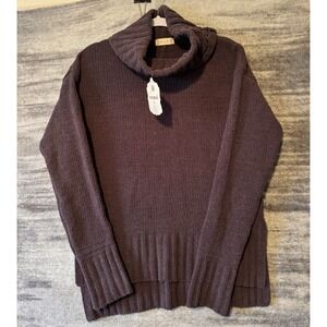 NEW Altard State Womens Size MEDIUM Cowl Neck Turtleneck Sweater brown